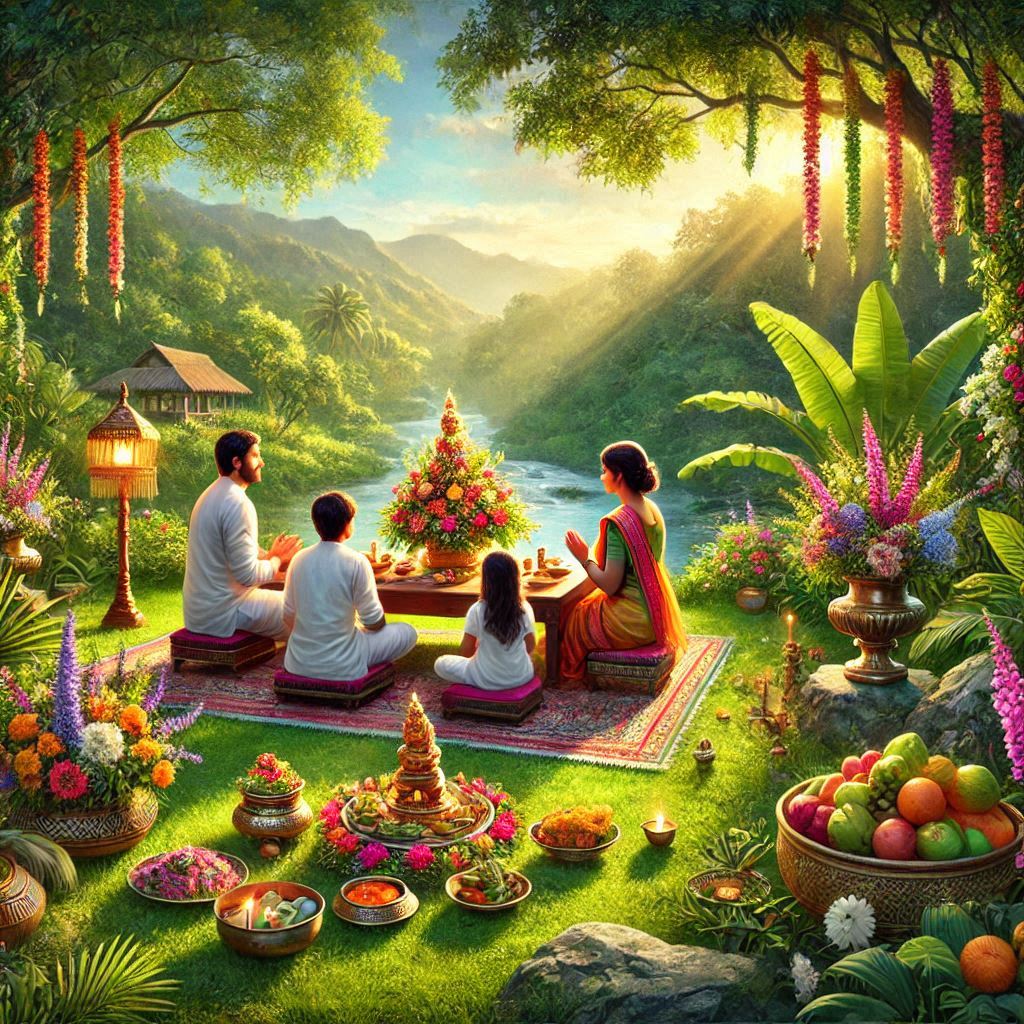 Pitru Puja performed during mahalaya Amavasya